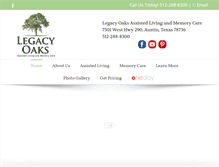 Tablet Screenshot of legacy-oaks.com